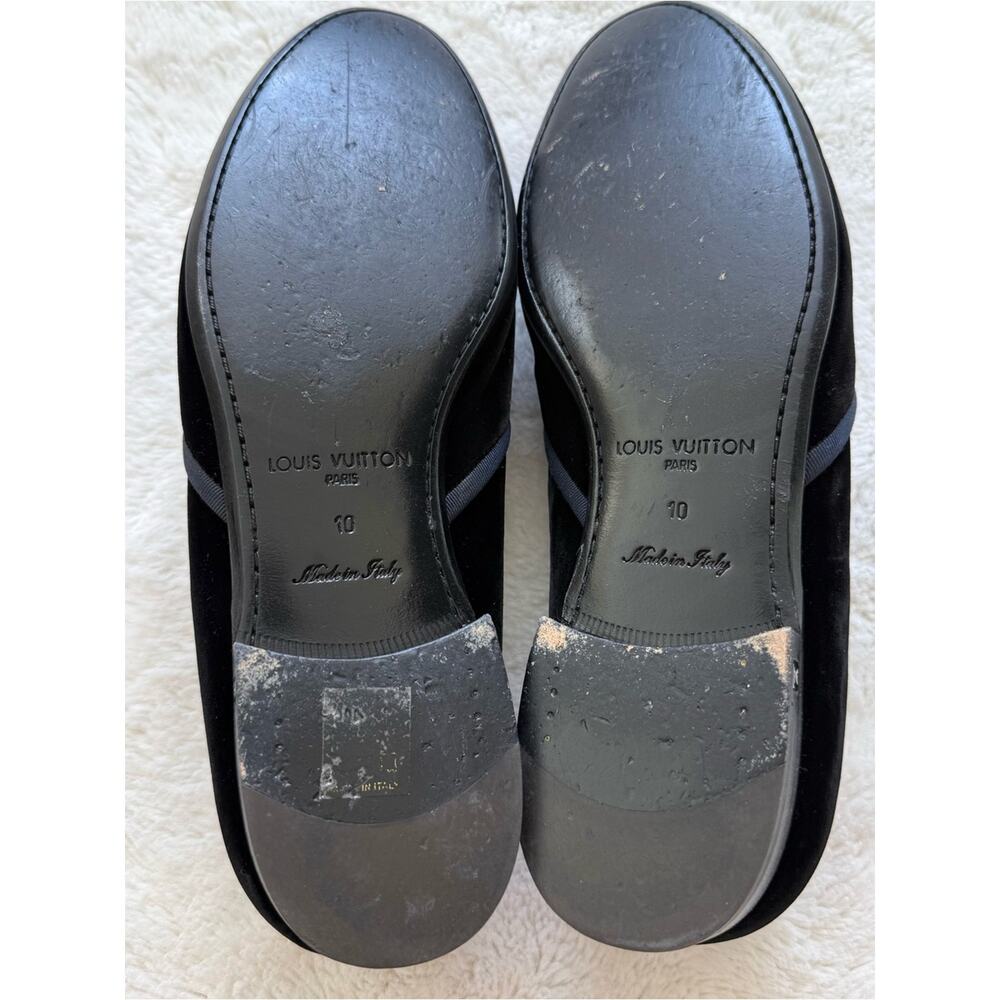 Louis Vuitton LV Monogram velvet loafers size 10 US Authentic - Picture 10 of 11